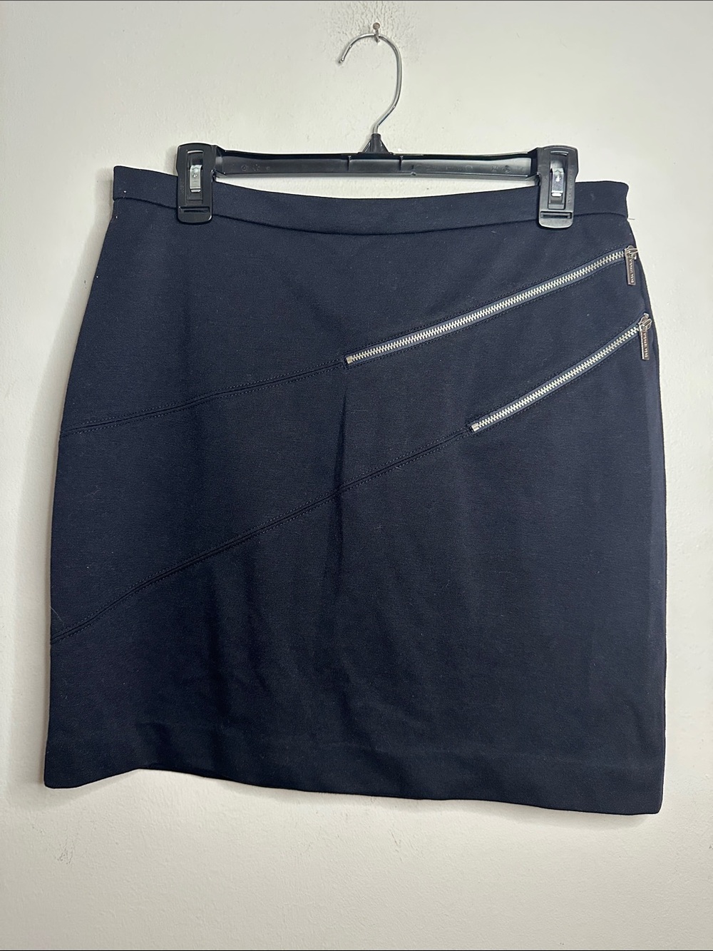 Michael Kors Black Zip-Detail Women's Skirt size 10